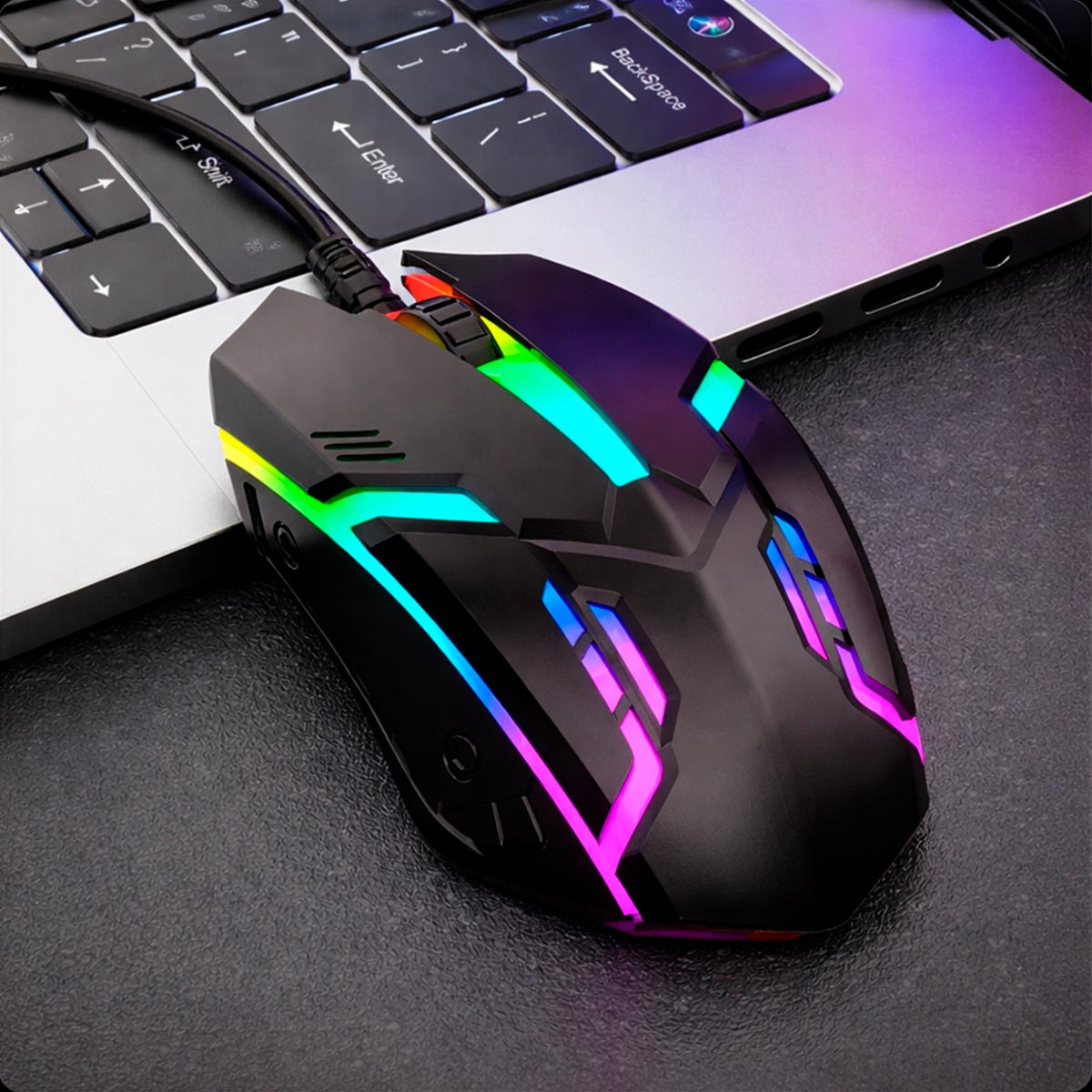 Mouse Gamer M20 | RGB Ergonómico para PC