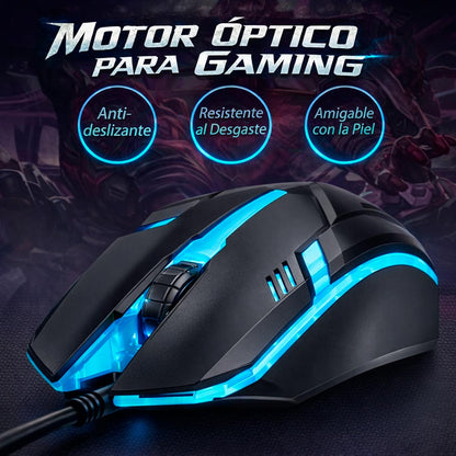 Mouse Gamer M20 | RGB Ergonómico para PC