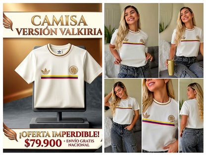 Camiseta Colombia Clásica Valkiria | Rumbo al Mundial 2026
